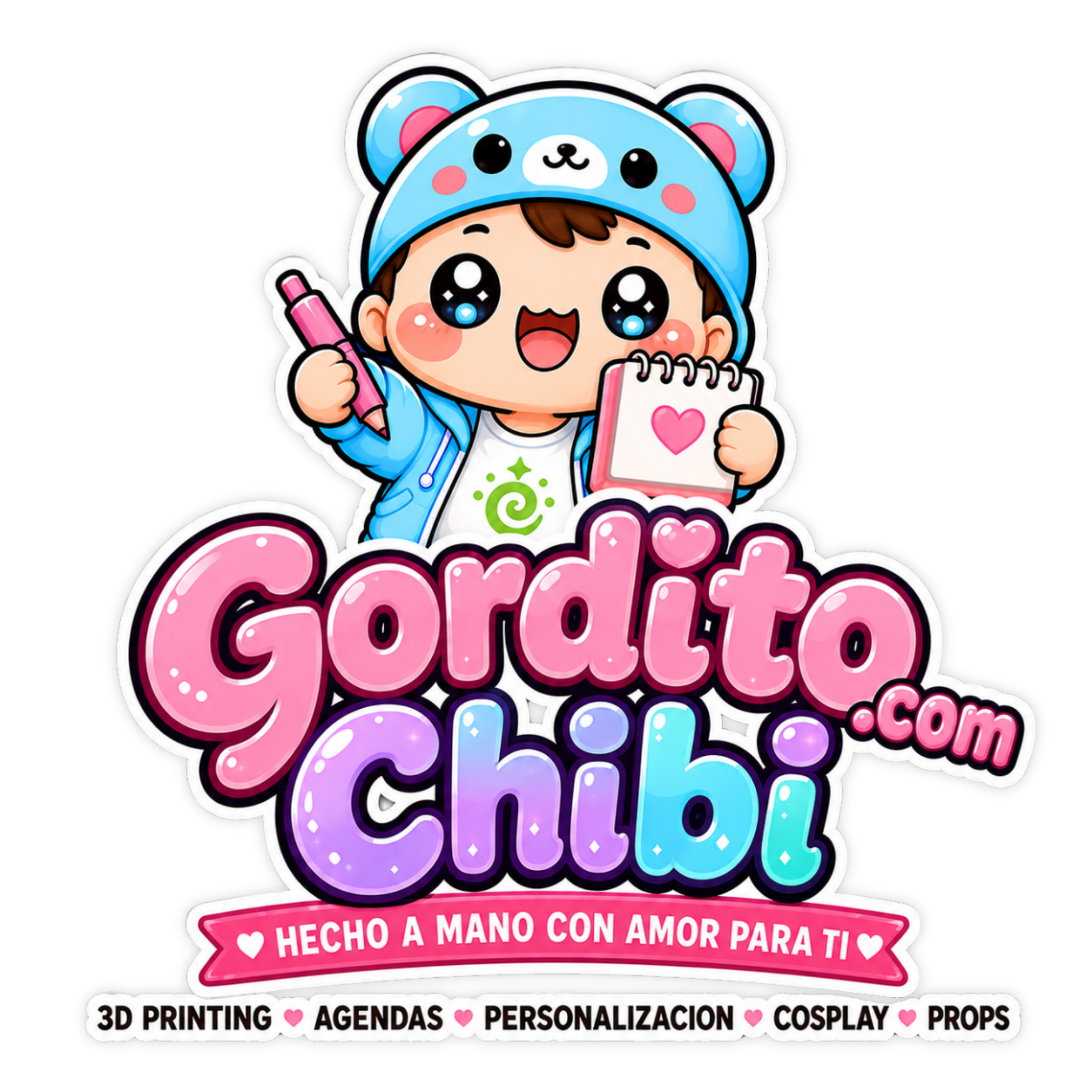 Sticker del Logo Gorditochibi.com